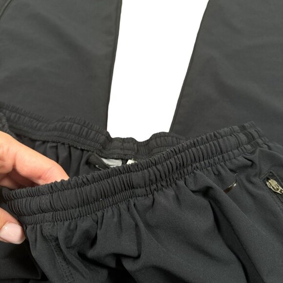 Vintage Nike‎ Lightweight Pants Men's Sz XL Black Track Zip Pockets Y2K Unlined - Picture 2 of 10